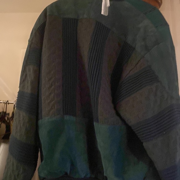 Classic Bomber jacket leather and goatskin green - Picture 6 of 8